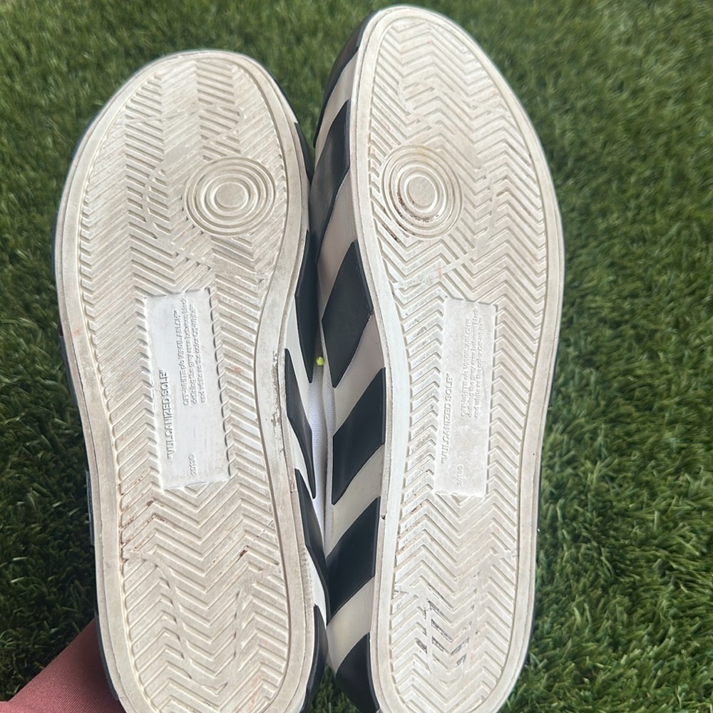 OFF-WHITE White Low Vulcanized Mens Designer Shoes US 7.5 or EU 40 - Picture 6 of 10
